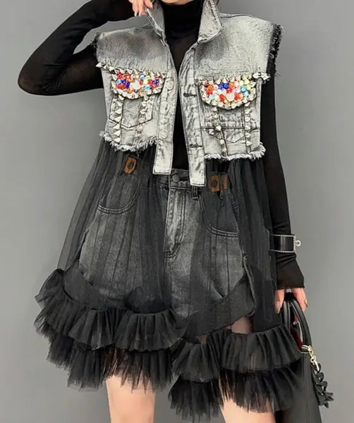 The Vivica Jean Ruffle Vest