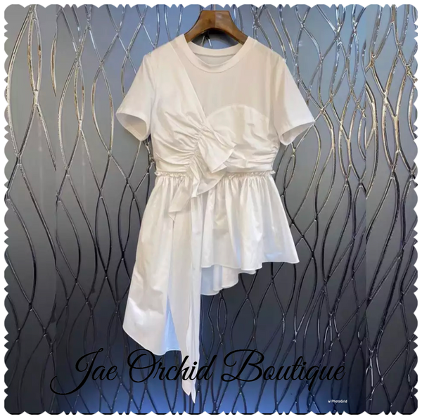 The Jae Ruffle Flow Top