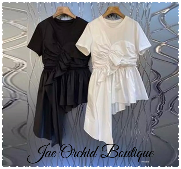 The Jae Ruffle Flow Top