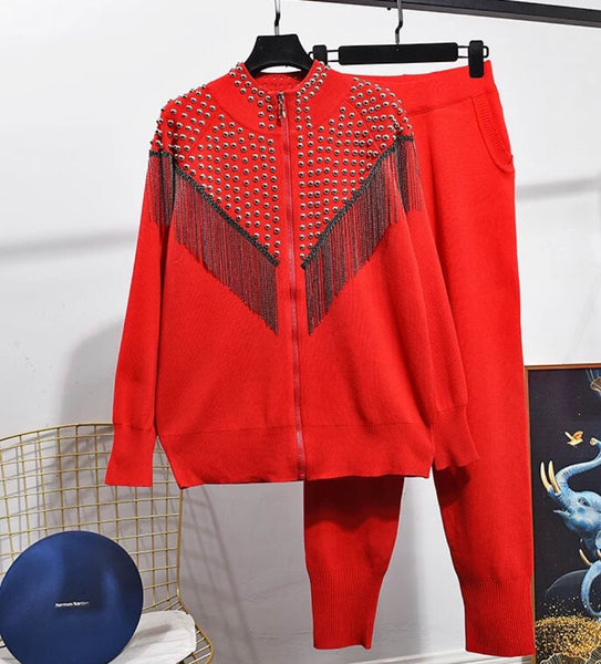 Tassel Pants Set
