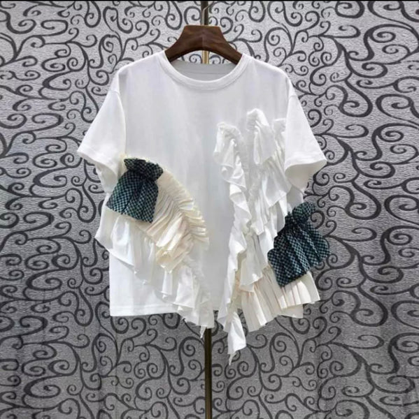 Jae Ruffle Flare Top