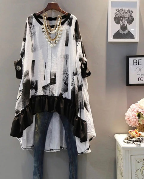 The Tina Abstract Top